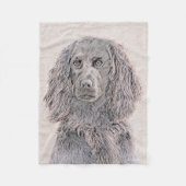 Couverture Polaire Boykin Peinture Espagnole - Cute Original Chien Ar (Devant)