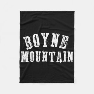 Couverture Polaire Boyne Mountain Rustic Bold Artisan Grungy Ski