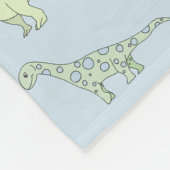 Couverture Polaire Boys Cute Blue Dinosaur Motif et nom Enfants (Coin)