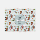 Couverture Polaire Boys jote pompier Moteur Motif de camion (Devant (Horizontal))