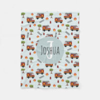 Boys jote pompier Moteur Motif de camion