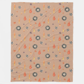 Couverture Polaire Boys Modernes Aquarelle Camion Pneus de course Voi