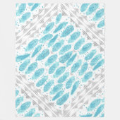 Couverture Polaire Boys Room Moderne Abstrait Motif en plumes (Devant)