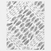 Couverture Polaire Boys Room Moderne Abstrait Motif en plumes (Devant)