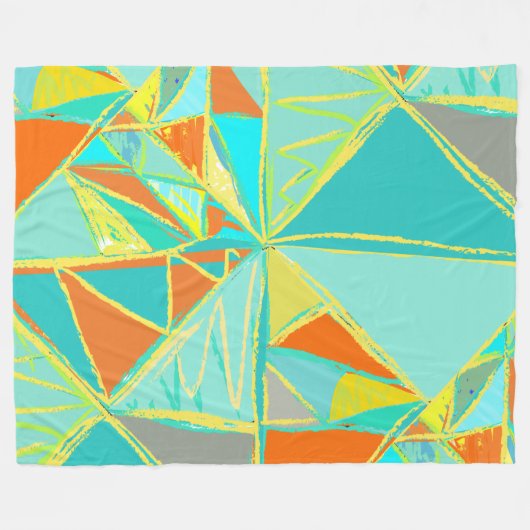 Couverture Polaire Boys Room Moderne Abstrait Triangle Motif (Devant (Horizontal))