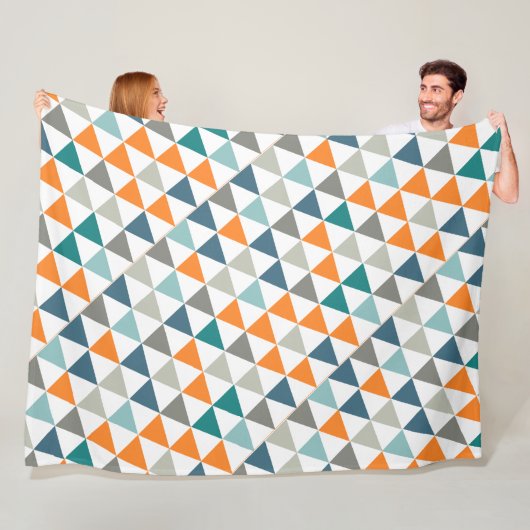 Couverture Polaire Boys Room Moderne Abstrait Triangle Motif (En situation)