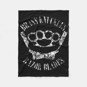 Couverture Polaire Br Knuckles Et Lames Razor - Boxe Et Barbier T