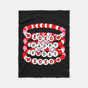Couverture Polaire Bracelet de la Saint Valentin Xoxo Happy Valentine