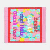 Couverture Polaire Bracelet dents cheveux laver visage amusant enfant (Devant (Horizontal))