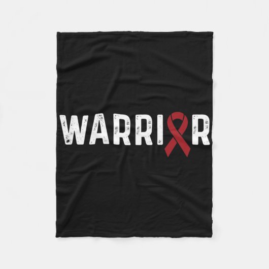 Couverture Polaire Brain Aneurysm Awareness Burgundy Ribbon Warrior (Devant)