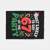 Couverture Polaire Brainrot Funny Xmas 67 Meme Christmas Most Likely  (Devant (Horizontal))