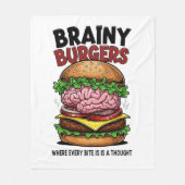 Couverture Polaire Brainy Burgers Fleece Blanket (Devant)