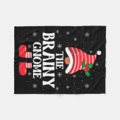 Couverture Polaire Brainy Gnome Christmas Family Matching Group Funny (Devant (Horizontal))