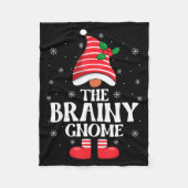 Couverture Polaire Brainy Gnome Christmas Family Matching Group Funny (Devant)