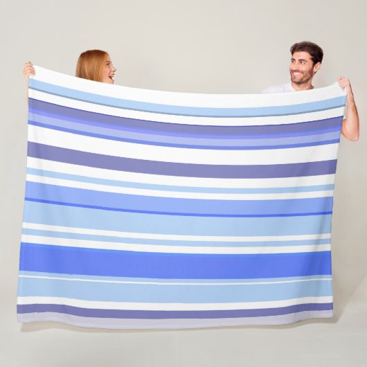 Couverture Polaire Branché Moderne Boho Chic Stripes (En situation)