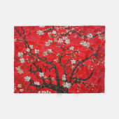 Couverture Polaire Branches d'Amandiers en Blossom, Van Gogh (Devant (Horizontal))