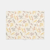 Couverture Polaire Branches d'automne (Devant (Horizontal))
