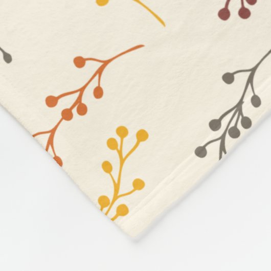 Couverture Polaire Branches d'automne (Coin)