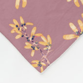 Couverture Polaire Branches de l'épine noire or rouge (Coin)