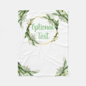 Couverture Polaire Branches d'olivier en fleurs (Devant)