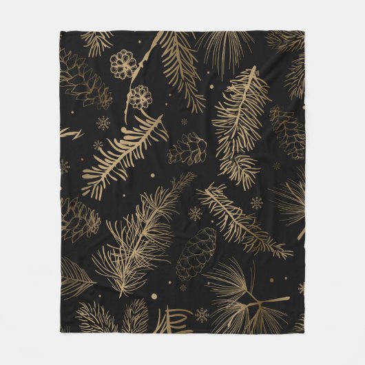 Couverture Polaire Branches et pin 2 (Devant)