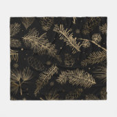 Couverture Polaire Branches et pin 2 (Devant (Horizontal))