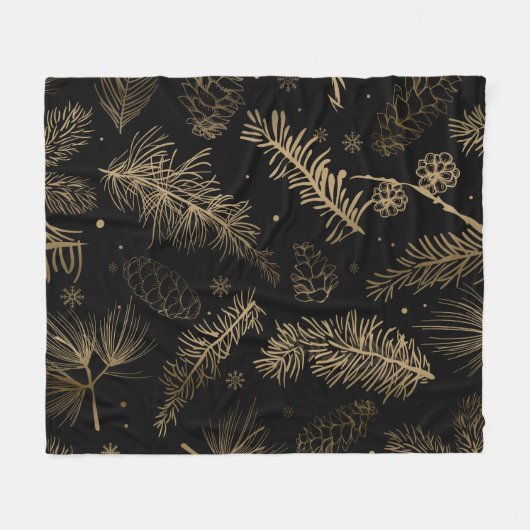 Couverture Polaire Branches et pin 2 (Devant (Horizontal))