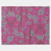 Couverture Polaire Branches particulières Boysenberry Fleece Blanket (Devant (Horizontal))