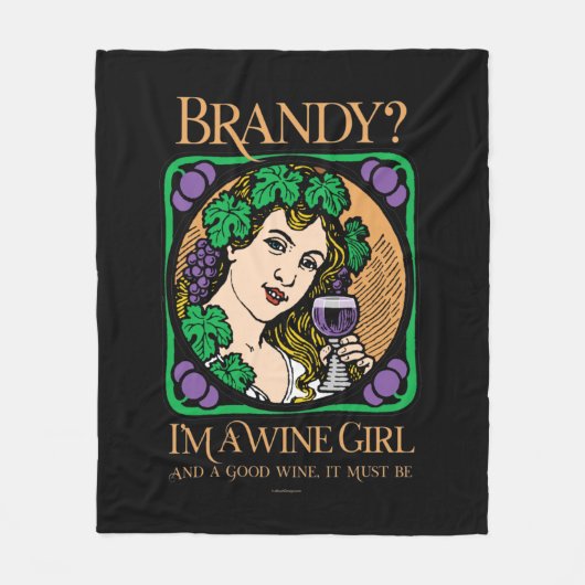 Couverture Polaire Brandy (je suis une viticultrice) (Devant)