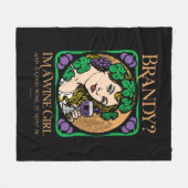 Couverture Polaire Brandy (je suis une viticultrice) (Devant (Horizontal))
