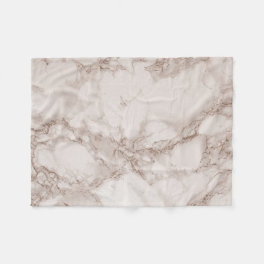 Couverture Polaire Brassage Tan et Marbre blanc (Devant (Horizontal))