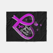 Couverture Polaire Brave résistant résistant Fibromyalgie Guerrier (Devant (Horizontal))