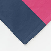 Couverture Polaire Brayures rose, jaune et bleue (Coin)