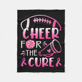 Couverture Polaire Breast Cancer Awareness Cheer For The Cure T-shirt