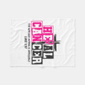 Couverture Polaire Breast Cancer Awareness Nk Ribbon Heal Cancer Chri (Devant (Horizontal))