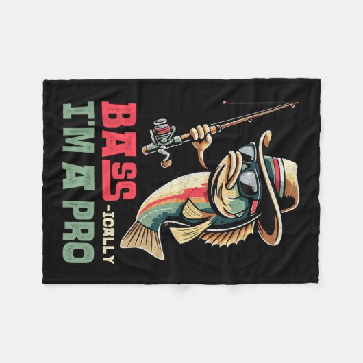 Couverture Polaire Bref, Je Suis Un Amoureux De Pêche Pro-Drôle (Devant (Horizontal))