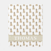 Couverture Polaire Briard personnalisé (Devant)