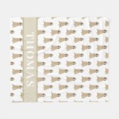Couverture Polaire Briard personnalisé (Devant (Horizontal))