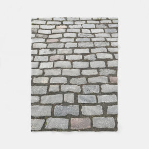 Couverture Polaire Brick Cobblestone Street Pathway Nature Photograph
