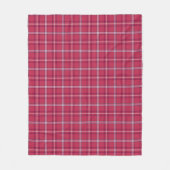 Couverture Polaire Brick Red and Soft Peach Plaid (Devant)