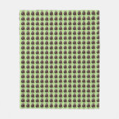 Couverture Polaire Brickwork Burrow : Une toile verte de Wombat, (Devant)