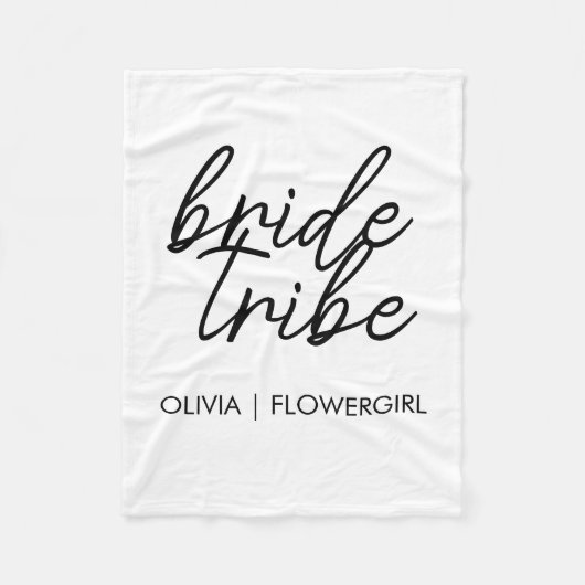 Couverture Polaire Bride Tribe | Demoiselle d'honneur moderne (Devant)