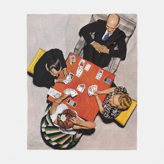 Couverture Polaire Bridge Game par Norman Rockwell (Devant)