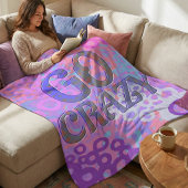 Couverture Polaire Brighly Colored Overlapping Circle