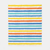 Couverture Polaire Bright Beach Striped Motif (Devant)