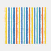 Couverture Polaire Bright Beach Striped Motif (Devant (Horizontal))