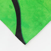 Couverture Polaire Bright Green Hues Creative Leave Motif (Coin)