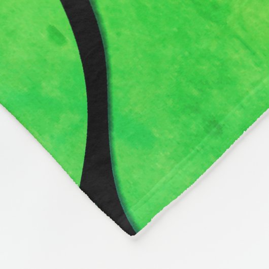 Couverture Polaire Bright Green Hues Creative Leave Motif (Coin)