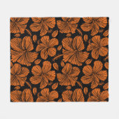 Couverture Polaire Bright hawaiian sans couture motif avec hippocampe (Devant (Horizontal))