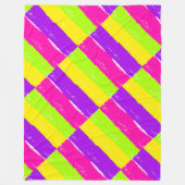 Couverture Polaire Bright Neon Peinture Brush Strots | (Devant)